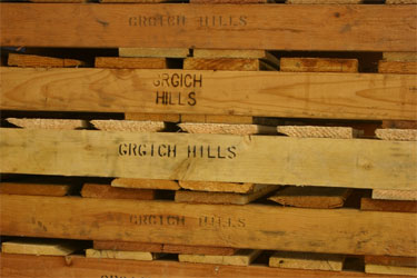 palettes chez Grgich Hills, États-Unis